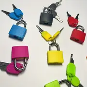 1pc suitcase lock with key metal hanging lock luggage hanging lock multi hanging lock school gym key hanging lock details 5