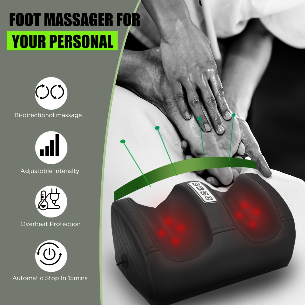 deep tissue foot massager with shiatsu rollers relaxation electric foot massager machine for home use great gift for men women