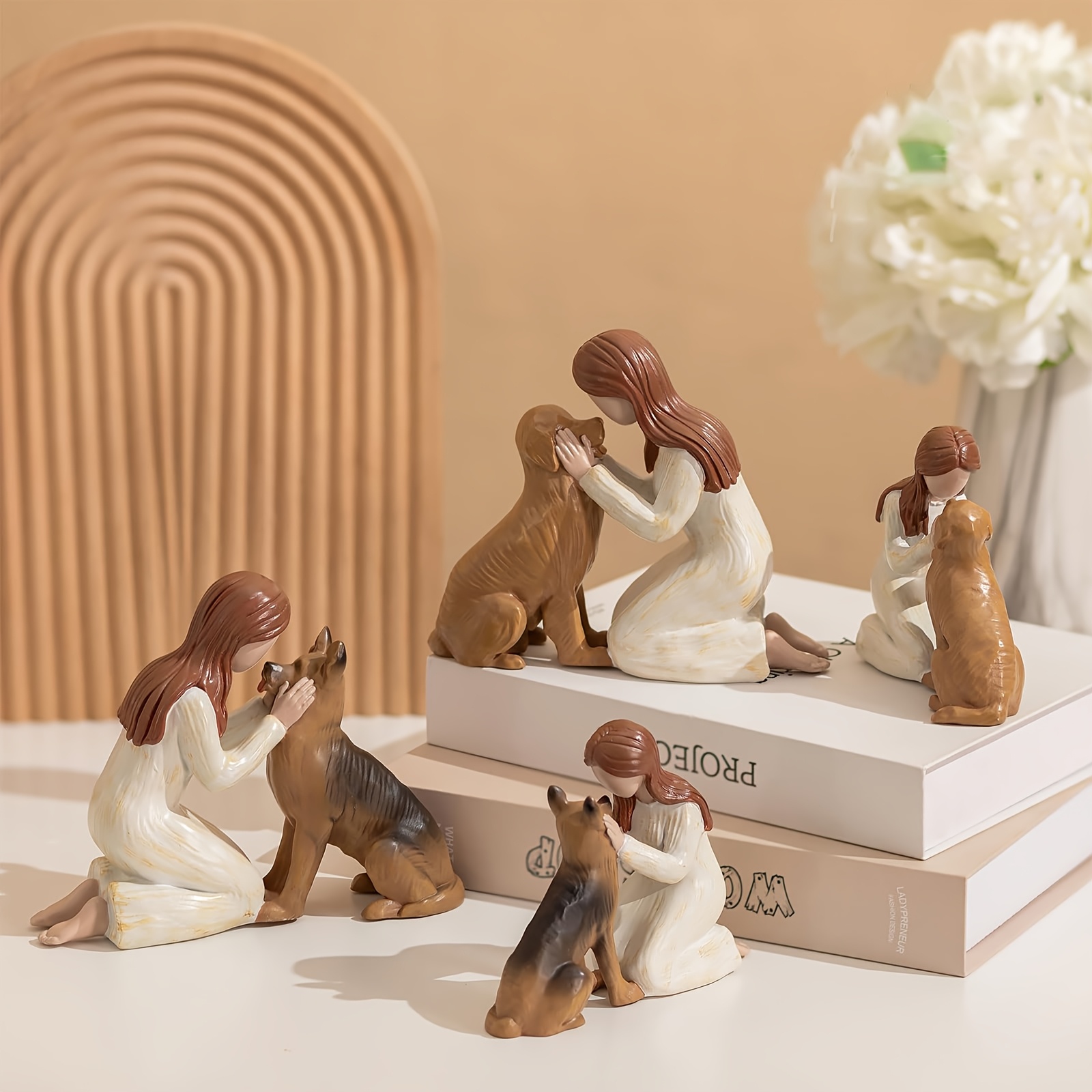 german shepherd figurines sold on Temu United States