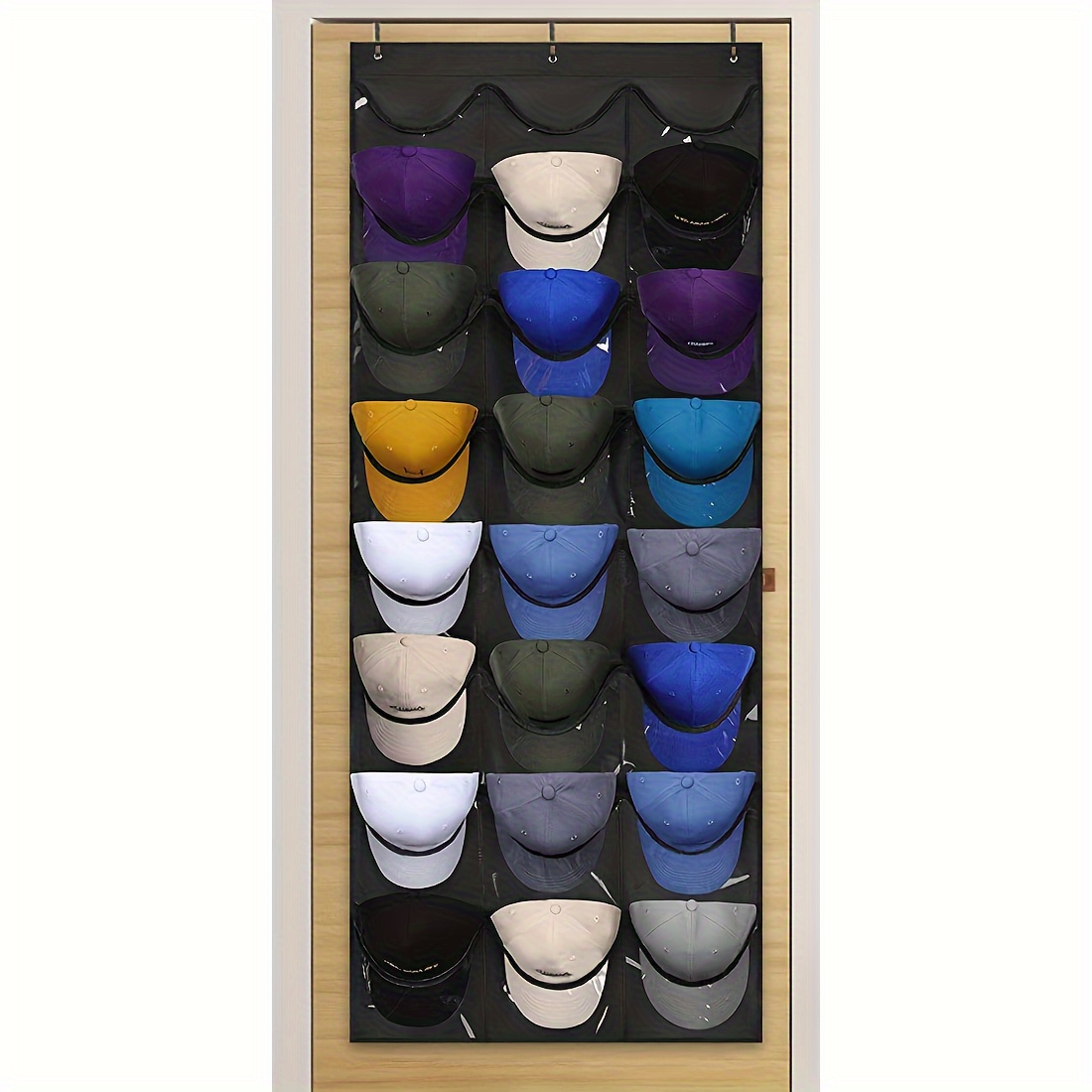 TEMU [] 24- Over-the-door Baseball   Organizer - Hat Storage Rack For Women