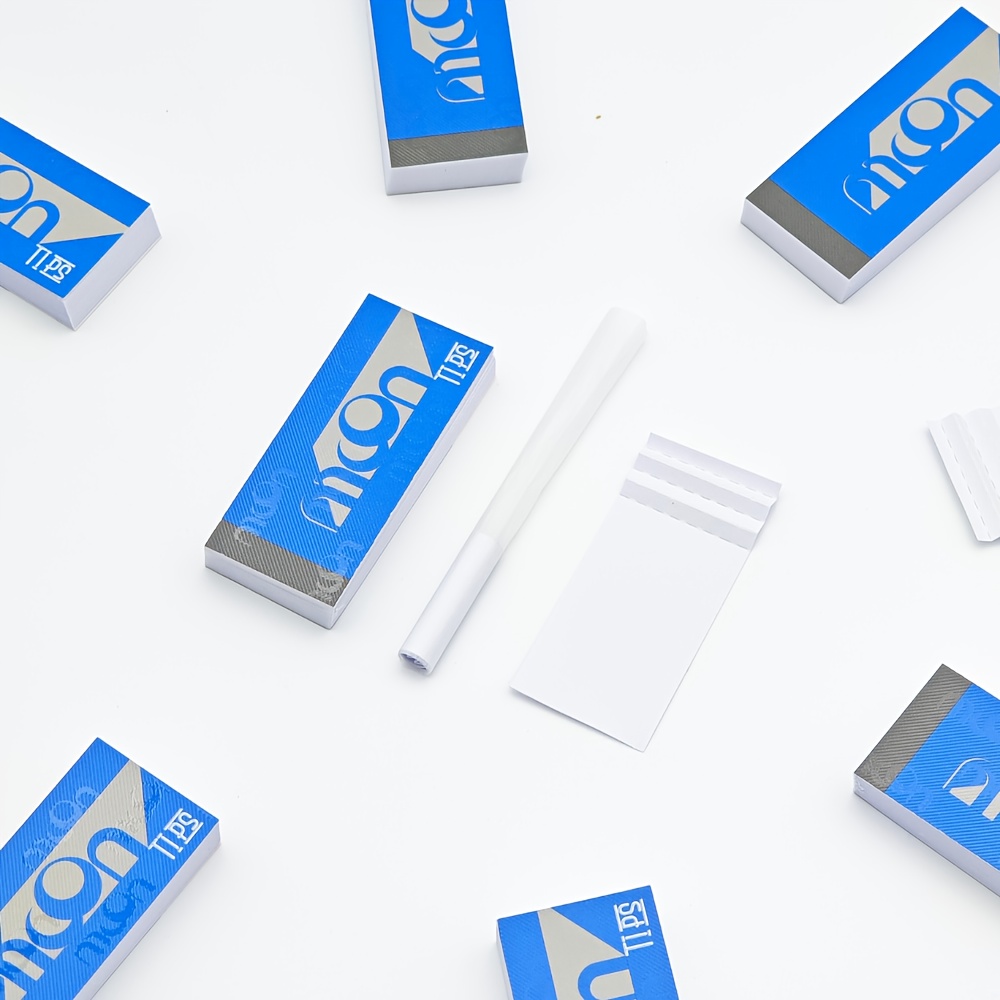 1200 TIPS, blauw en wit tipspapier