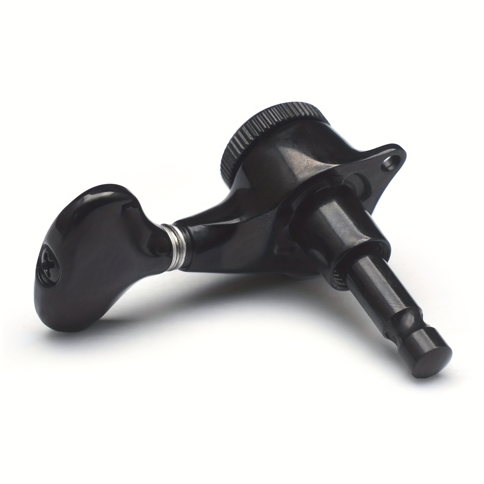 [SAPHUE Guitar Locking Tuners] SAPHUE 6pcs Guitar Locking Tuners | 1:18 Lock String Tuning Key Pegs Machine Head with Hexagonal Handle Replacement for Electric Folk or Acoustic Guitars - Black/Golden/Chrome