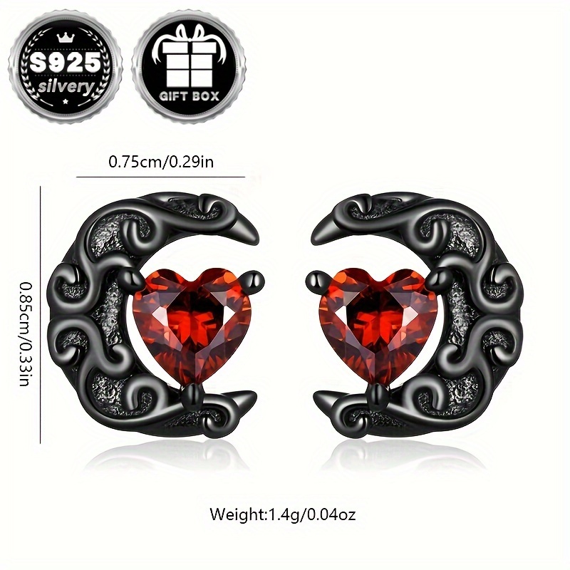 Low Allergy Dark Night Earrings Gothic Halloween Party Earrings