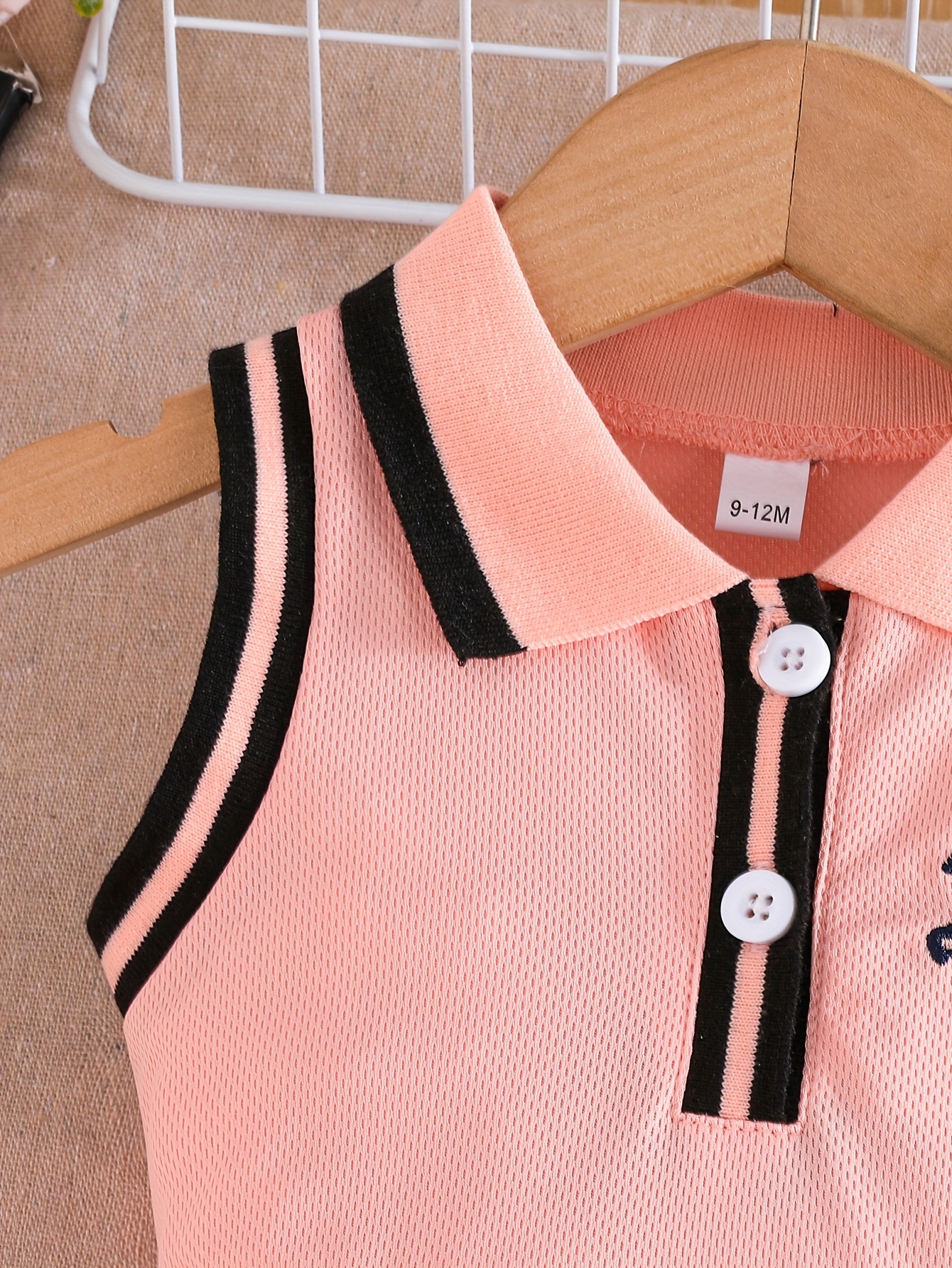 Toddler Sleeveless A-Line Dress - Vibrant Green with Black & White Striped Design, Button-Up Collar, Perfect for Summer Outdoor Activities, Youngsters' Fashion, Casual Wear|Sporty Style|Strapless Design, Youngsters Dress