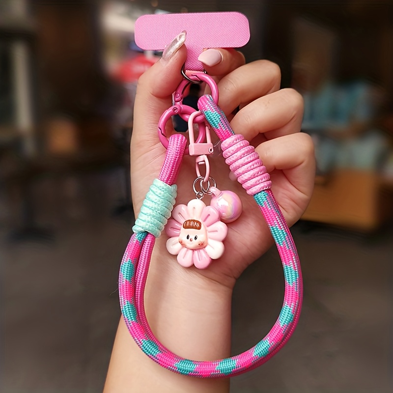 TEMU 【紛失防止】短いブレスレットに結ばれた、織りサンフラワー ペンダント ペア。スマホ紛失防止の簡単リラップ（レディース）