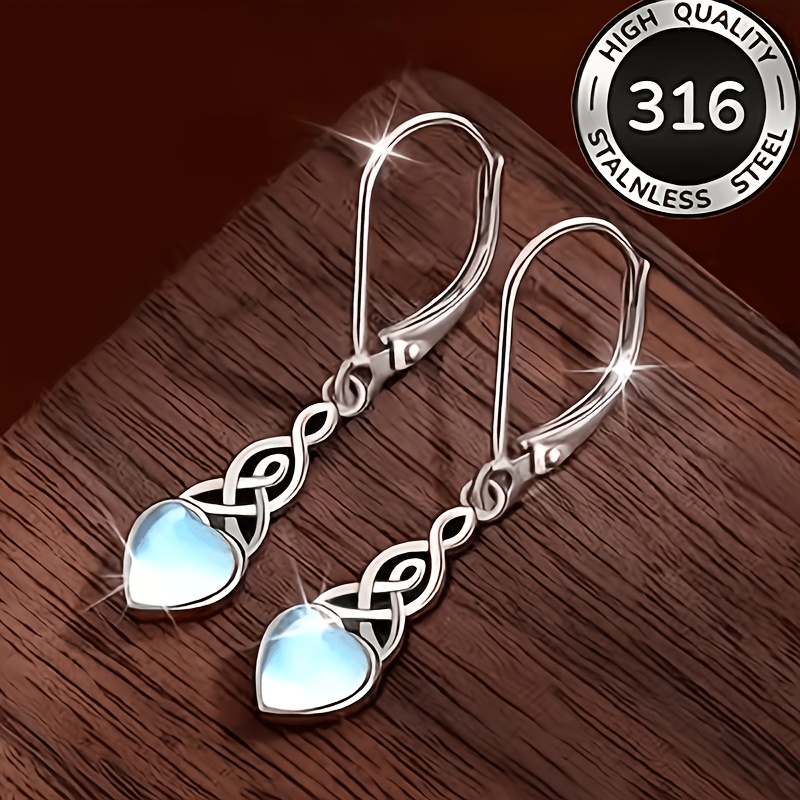Image of 2026 Spring/summer New Style -shaped Pendant Earrings - Fashionable And Simple Women's Knot Earrings - Hypoallergenic - Suitable For Daily Commuting And Banquets - A Jewelry Gift For Mother
