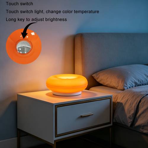modern creative led decorative ambient light long press dimming infinite color temperature adjustment plug in used as wall light table lamp
