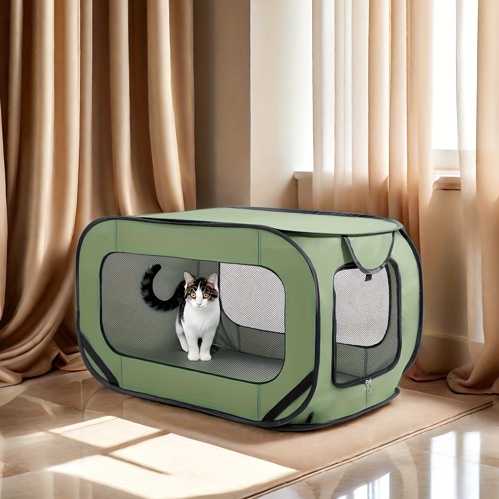 

Portable Large Dog Bed & Travel Carrier - Durable Oxford Fabric Pet Cage With Scratch-resistant Design - Medium Dog Breed Recommended