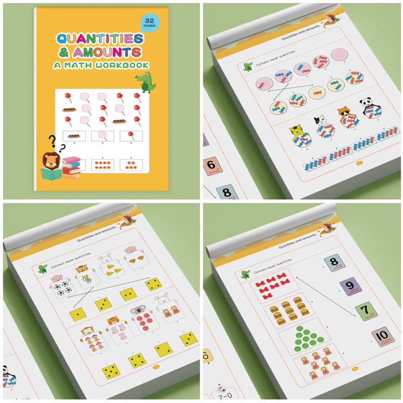 Development Counting And Activity Book | 32 Pages Of Early | Visual Matching And Training To Enhance | Improves Cognitive And Mathematical | Perfect Gift For