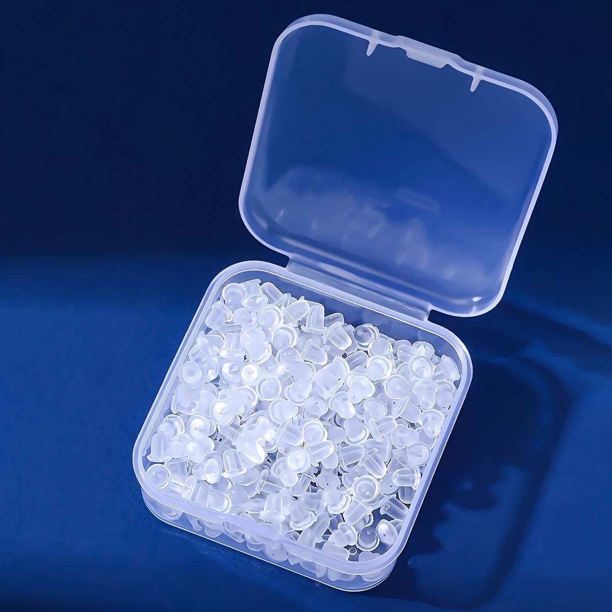 TEMU 1 de 300/Piezas de Tapones de Silicona Transparentes, , Modernos, de Uso Diario, Anticaída, Hipoalergénicos, Tapones de Bala DIY, Accesorios de