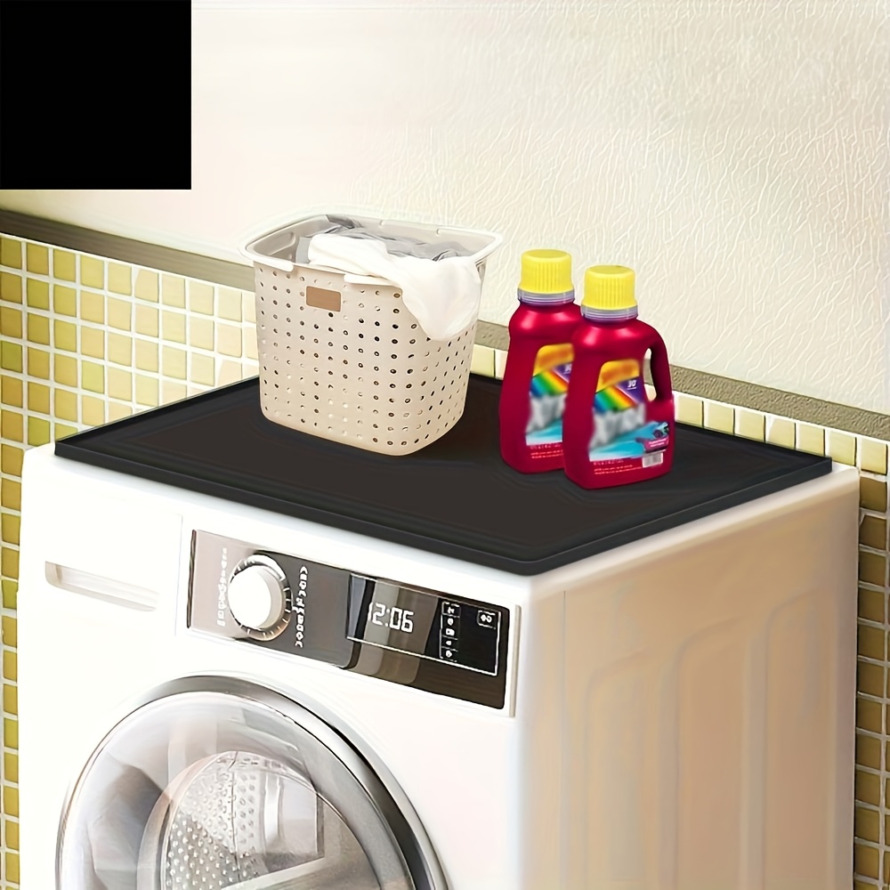 TEMU 1pc Mud And Polyester Laundry Mat | Washer And Dryer Pad, Laundry Supplies Organizer, Washer Additions