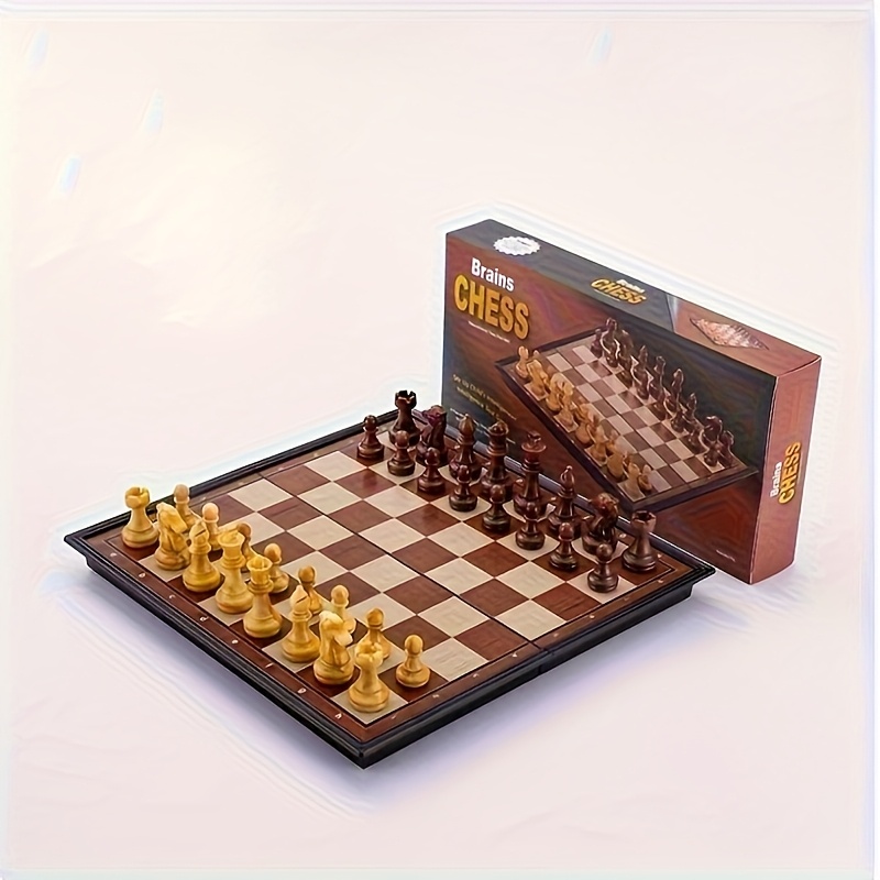 Magnetisches Schachspiel Zum Mitnehmen - Tragbar & Praktisch | Familienspiel Für Unterwegs | Inkl. Aufbewahrungstasche