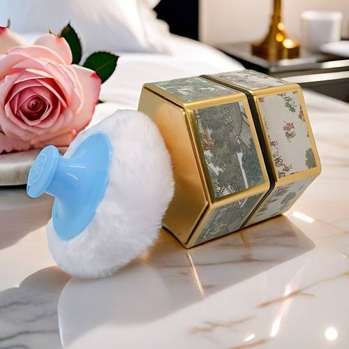 body powder puff and container for dusting powder in chinese style women powder puff and powder case for bath and travel 3 15 powder case with puff body loose dusting travel friendly powder puff and container for home use