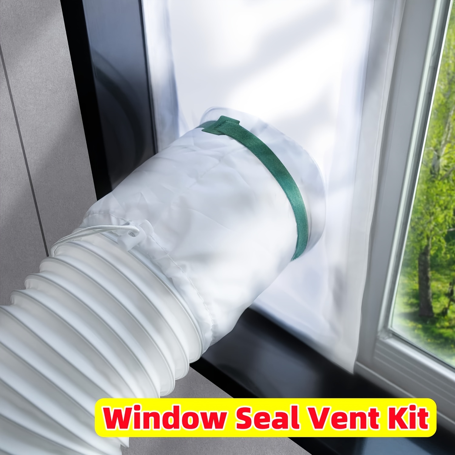 

Portable Ac Window Sealing Kit: Adjustable Length 40in-64in, Suitable For Sliding And Hanging Windows, 100% Sealing, Easy Installation