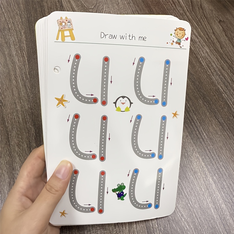 Image of Reusable Magical Practice Notebooks,number And Letter Writing Practice, Brain Development,drawing Education Manual,pen Control Training,writing Skills Development,back-to-school Supplies
