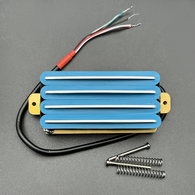 Electric Guitar Pickups, Four Coil Dual-Blade, High Output, Metal Playing-Compatible, Non-Electric, Ceramic Material, Guitar Accessorie