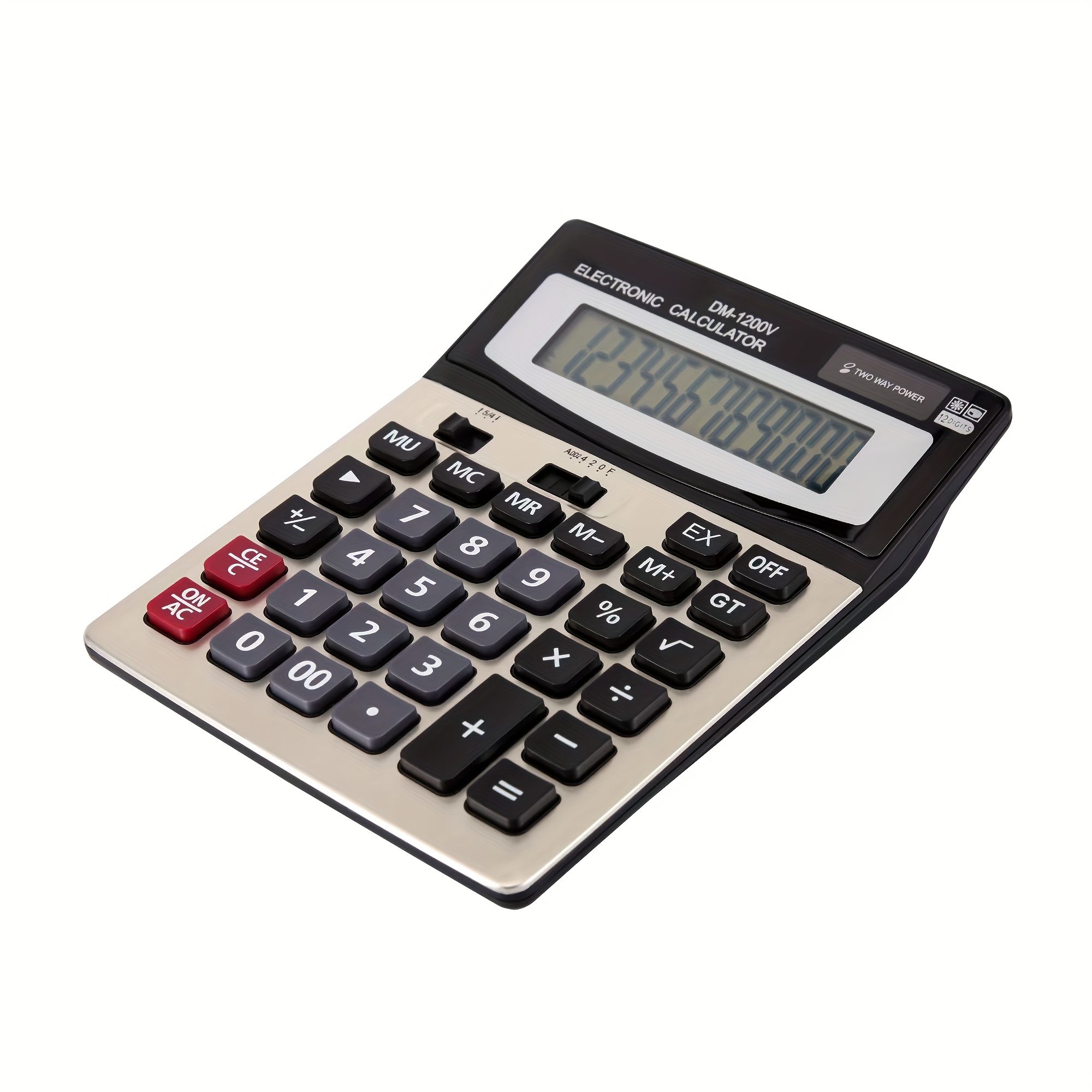 GUDTEKE Pink Calculator 12 Digit Large LCD Display Office Calculator Handheld Echanical - View #5