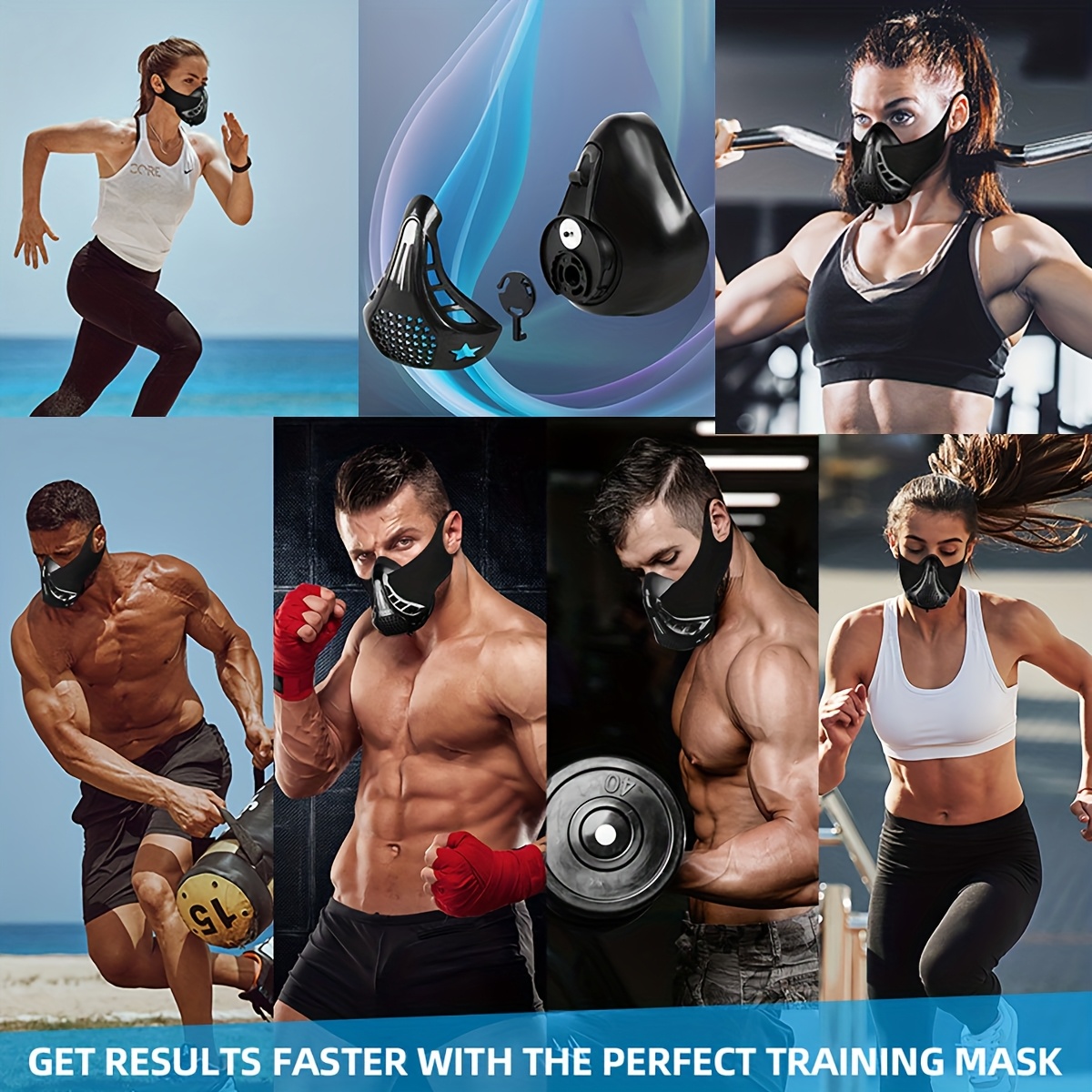 1pc High-Altitude Mask, Fitness Training Mask, Suitable for Gym Workouts, Aerobic Exercises, Fitness, Running, And Endurance Training