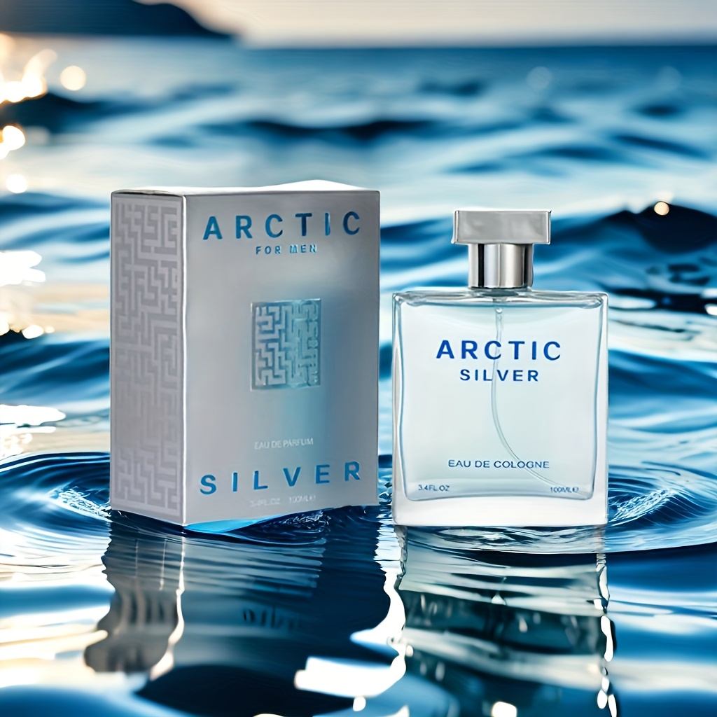 Arctic 2025 New Men'S Eau De Toilette, 3.4 Fl Oz Men'S Perfume - Fresh And Long-lasting Woody Scent, Men'S Cologne, Suitable For Romantic Dates And Daily Life, Valentine'S Day Gift For Boyfriend, Men'S Perfume Modern Bottle Design
