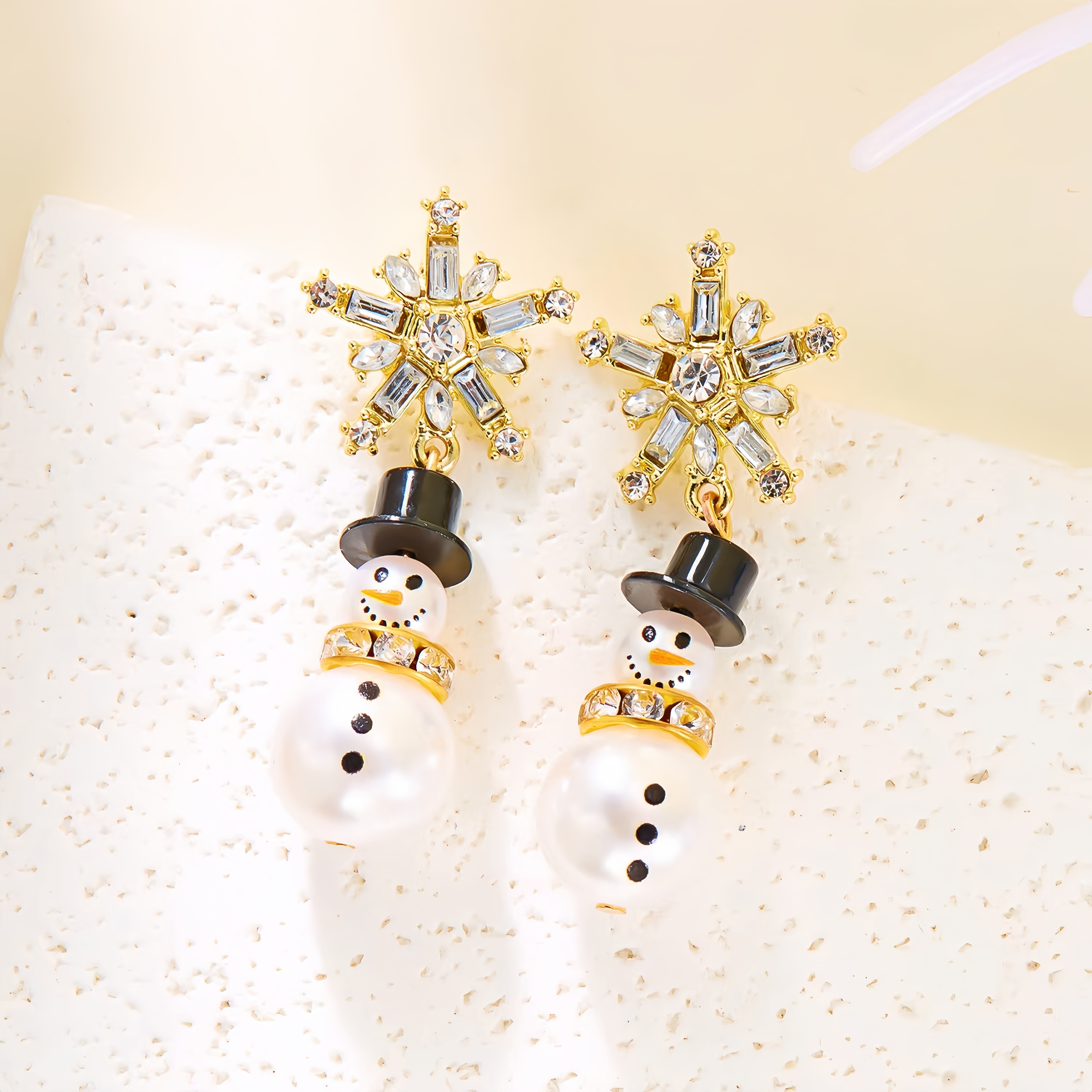 

Christmas Snowman , Decor Ear Jewelry,