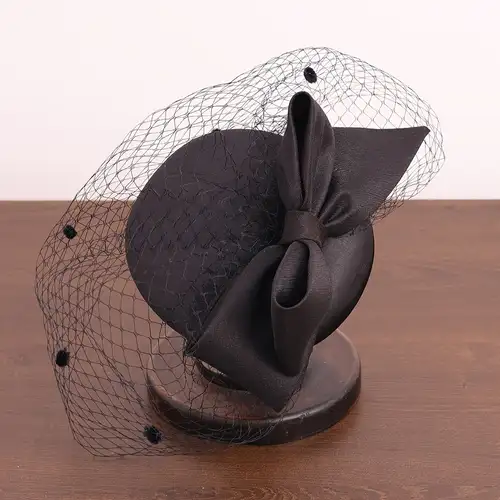 ladies dress hats amazon Women's Organza Kentucky Derby Church Fascinator Fancy Floral Bridal Wedding Hat Perfect item for church events or any special occasions. Giovanna Church Hat HR22140-Black