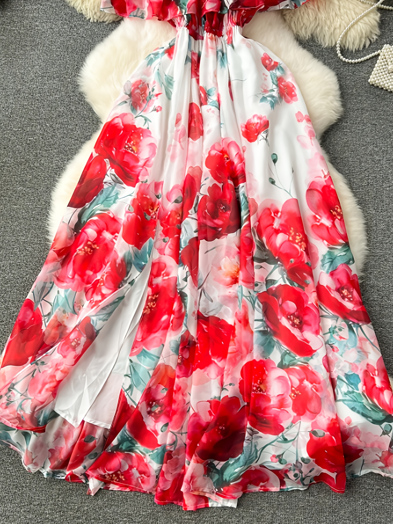 sachin and babi light blue dress Pink Eden Maxi – Digital Print Chiffon Dress main image 1