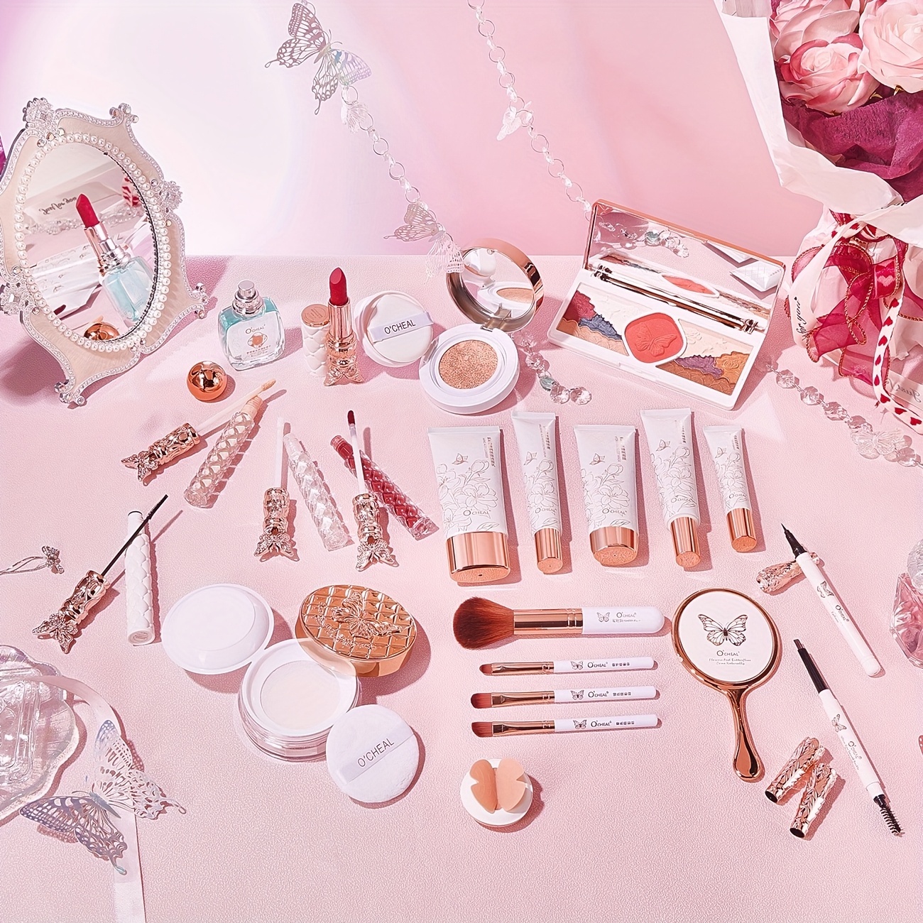 a 22pcs floral makeup gift set complete makeup - Temu