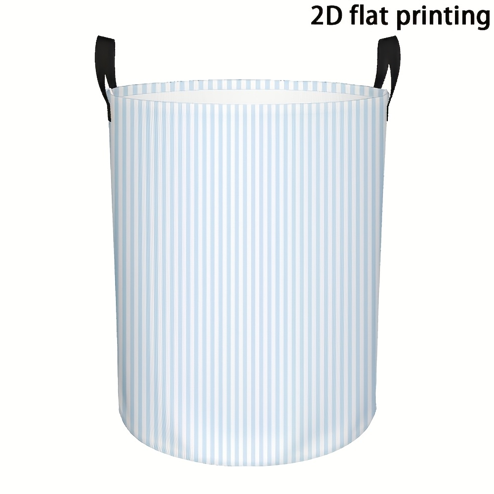 TEMU 1pc Foldable Large-capacity Bohemian-style Laundry Basket With Pattern And Sturdy Handle - Portable Circular Storage Bin, Suitable For Bedrooms,