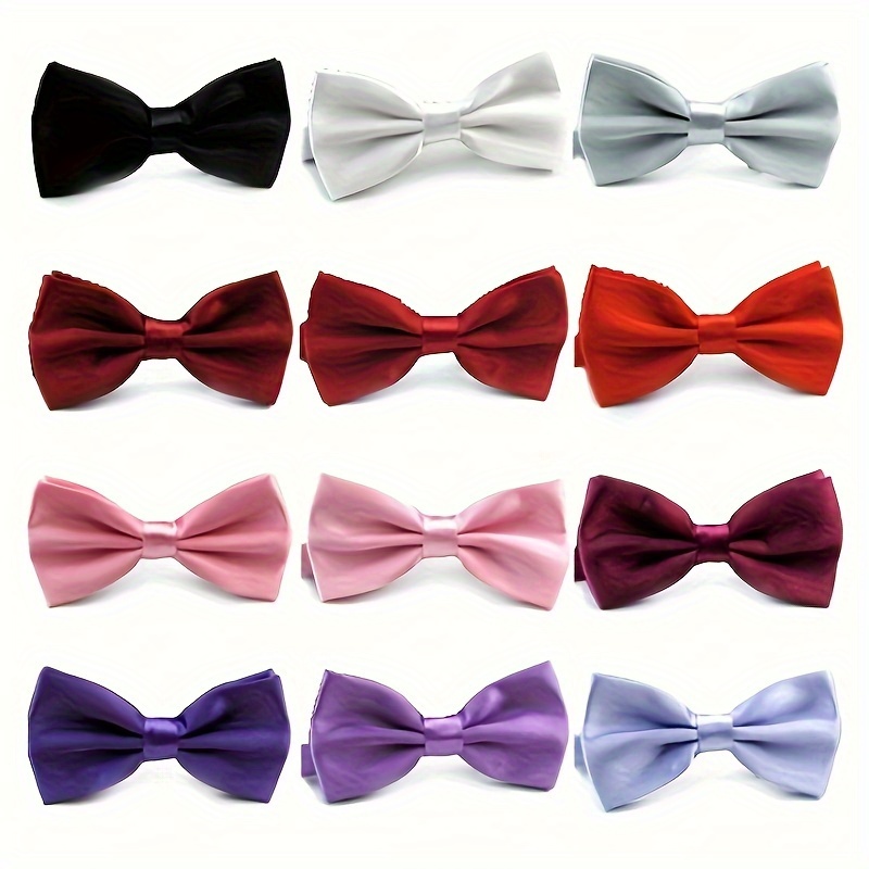 

Men's Korean Version Of Candy Color Tri-fold Business Gentleman's Bow Tie Is Suitable For Hotel Waiters, Performances, Formal Attire To Attend The Event