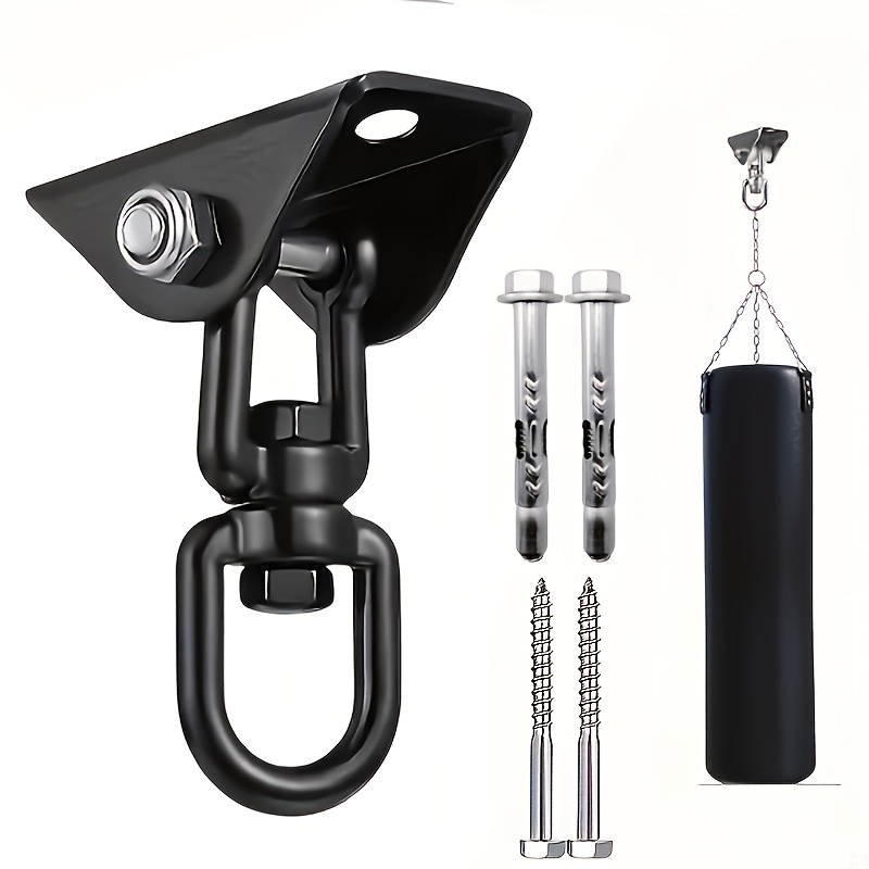 TEMU 5pcs 304 Stainless Steel Swing Set - Rust-resistant And Sturdy Swing Hanger - Multi-functional, Easy-to-install Swivel Hook Design For Hammocks
