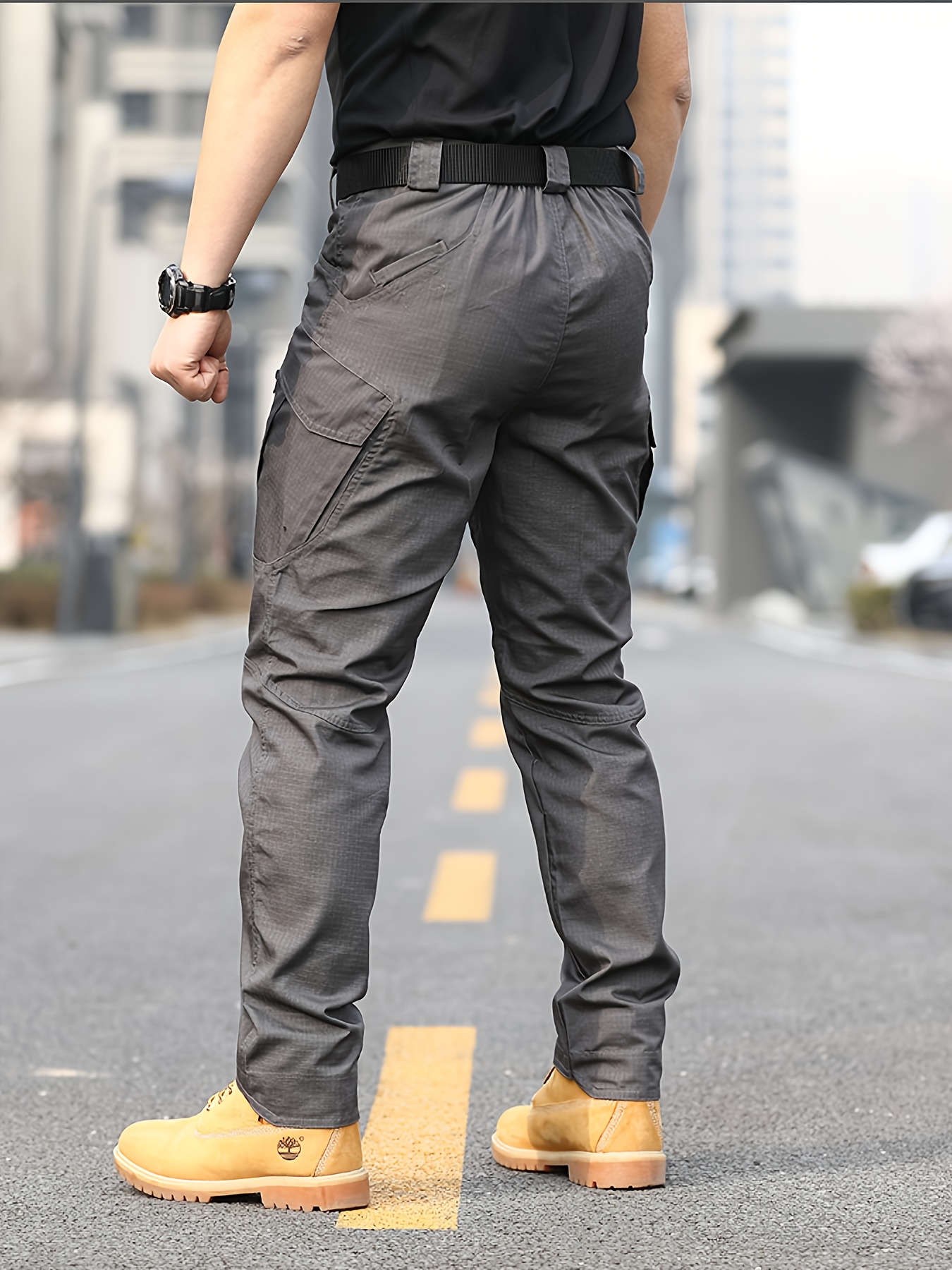 Men's Lightweight Tactical Cargo Pants with Multiple Pockets