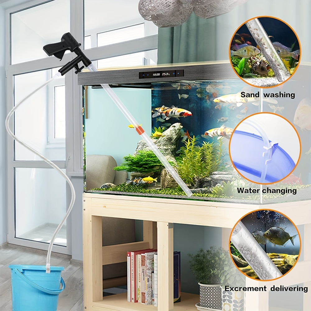 Fish Tank Filter Aquarium Gravel Cleaner Fish Tank Manual Siphon Water  Changer