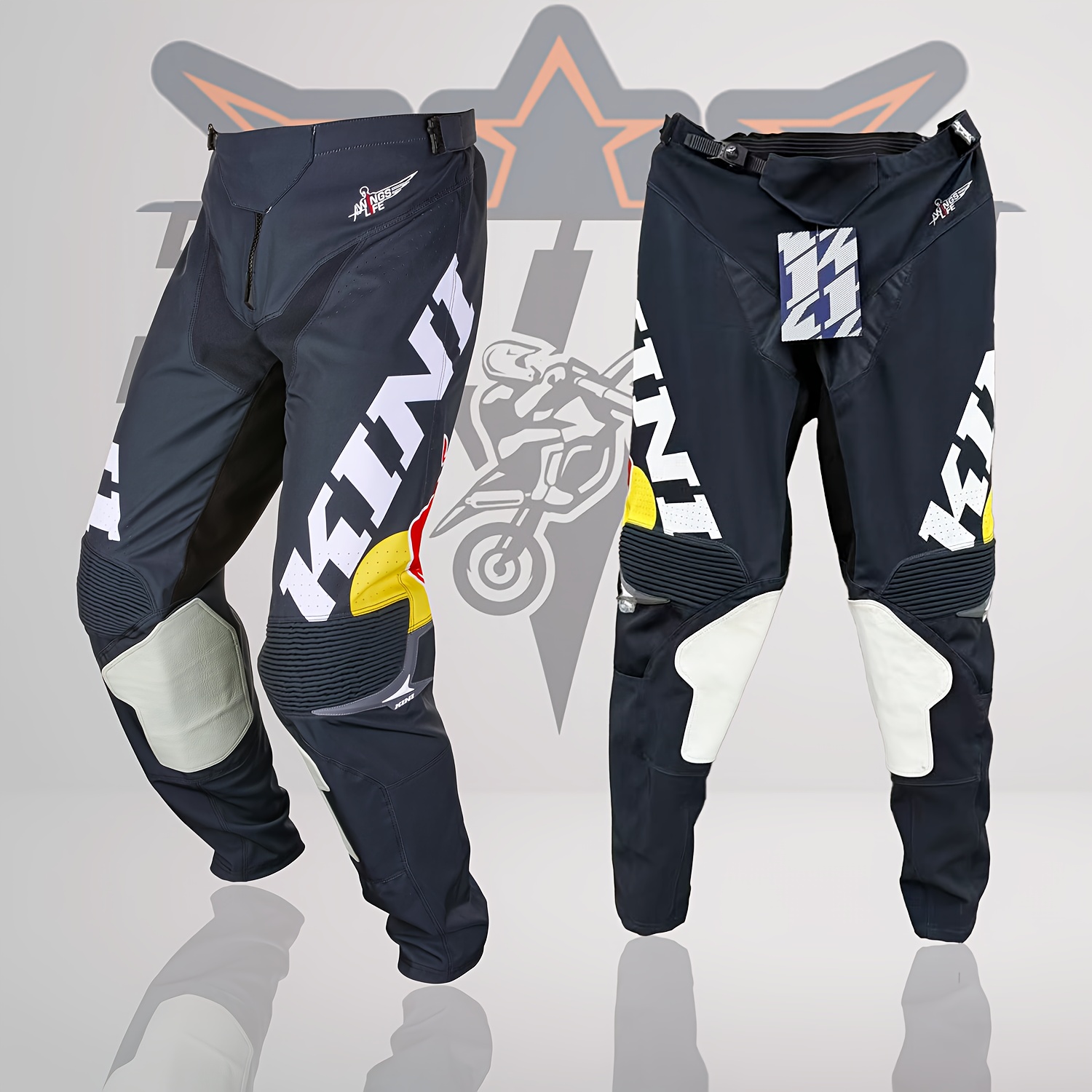 kini new 2026 blue   road motorcycle riding pants outdoor riding sports pants