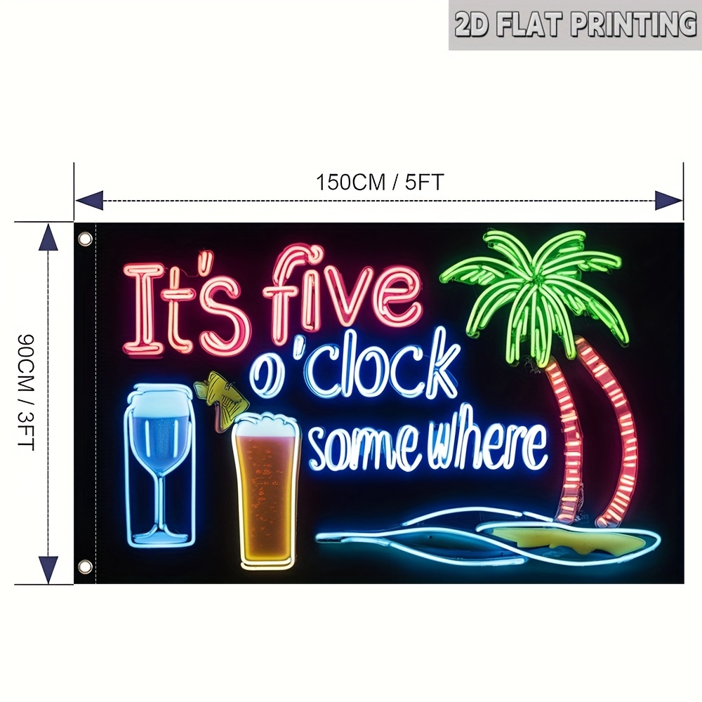 TEMU 2d Flat - 2d Flat - 1pc, Design Flag With 2d Printing, Single-sided, Measuring 150×90cm (flag Pole Not Included). Ideal For Home, Outdoor, Yard,