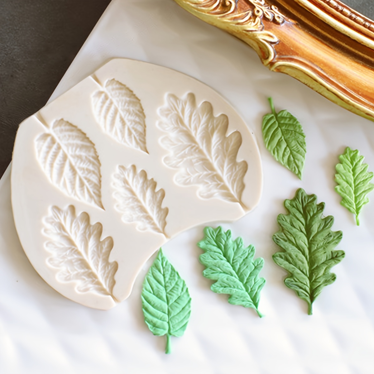 

Moule en Silicone pour Feuille et , Irrégulière, Feuille Fine