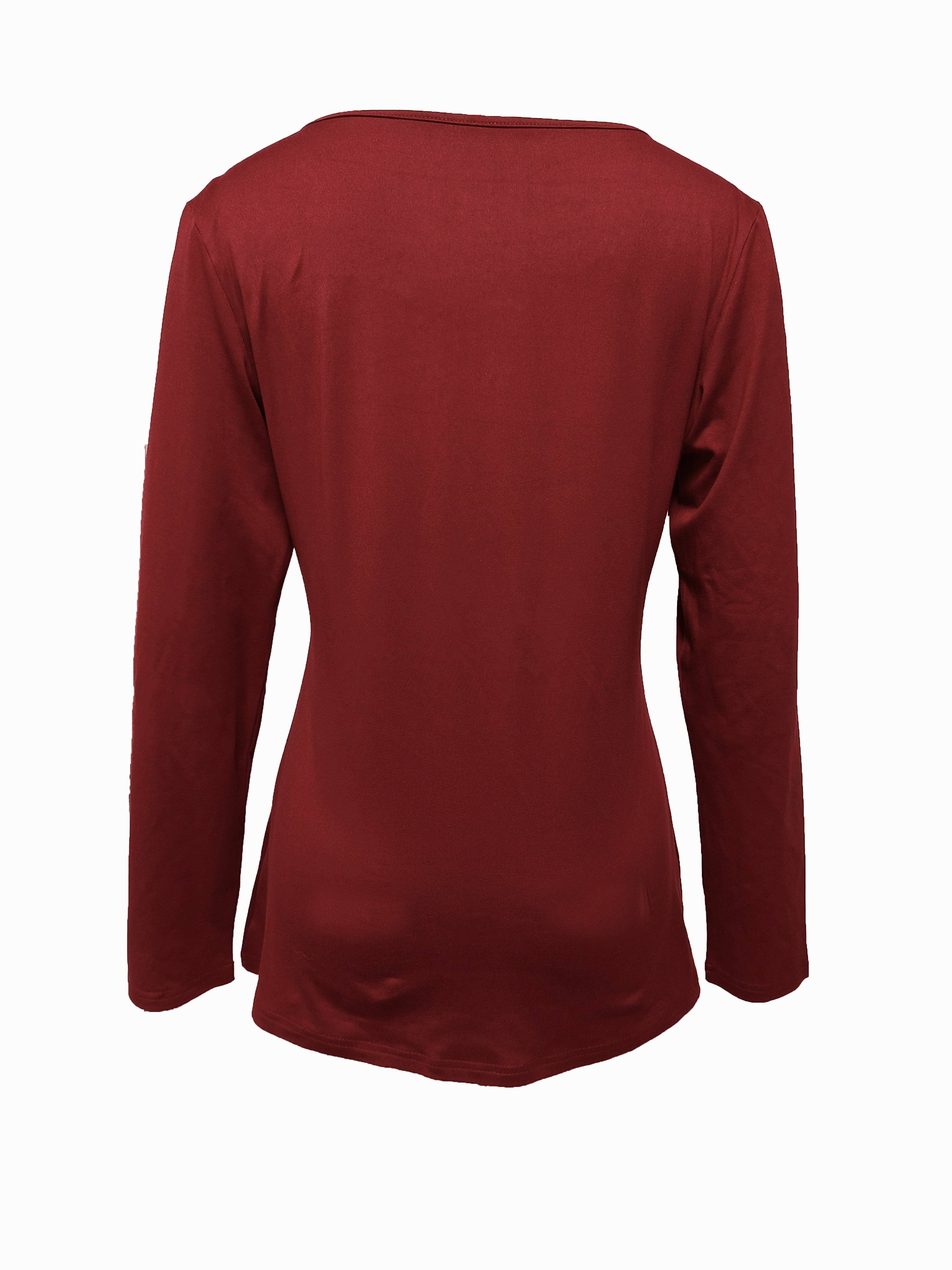 Maroon Long Sleeve T-Shirt