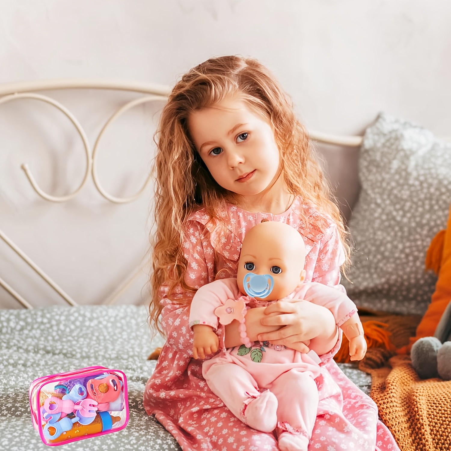 baby doll accessories magic bottle set pretend play feeding Temu