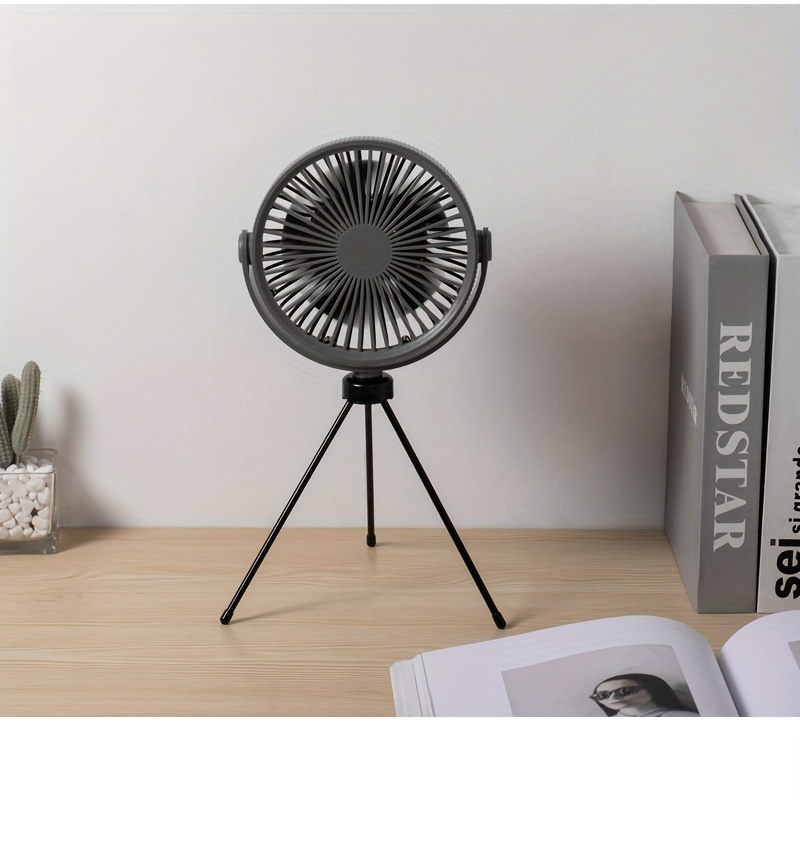 1pc portable tripod table fan high velocity usb desk fan   abs material easy to carry design for outdoors home use details 15