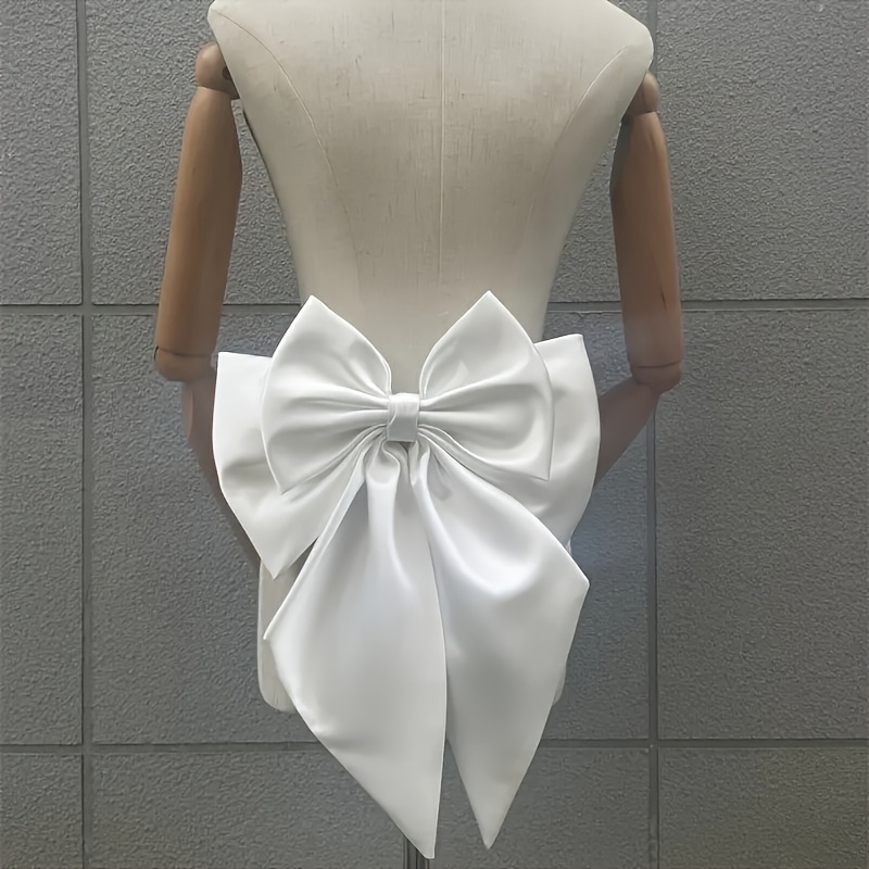 Image of 1pc New Elegant Bow Accessory, Suitable For Wedding Brides, Casual Wear And Formal Attire, Removable, Ideal For Photography, Banquets And Wedding Dresses