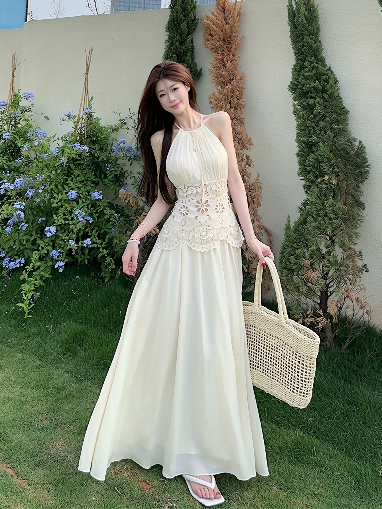 open lace back dress Dolly Luxury White French Style Sleeveless Feather Tube Top Long Party Dress-HEIDI M / Black