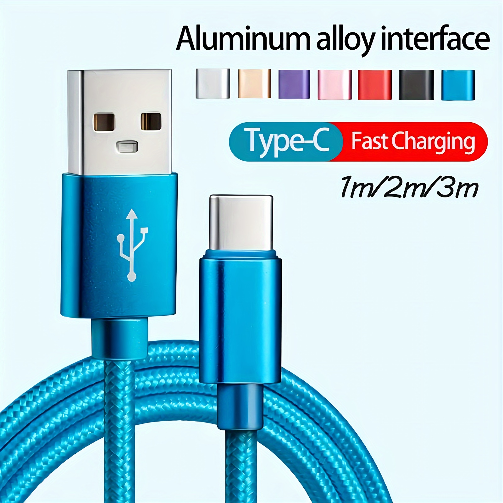 

Usb Type C Cable Fast Charging Data Cable For Samsung, Xiaomi, Vivo, Redmi, Oppo, Redmi, Oneplus, Mobile Phone Charging Cable