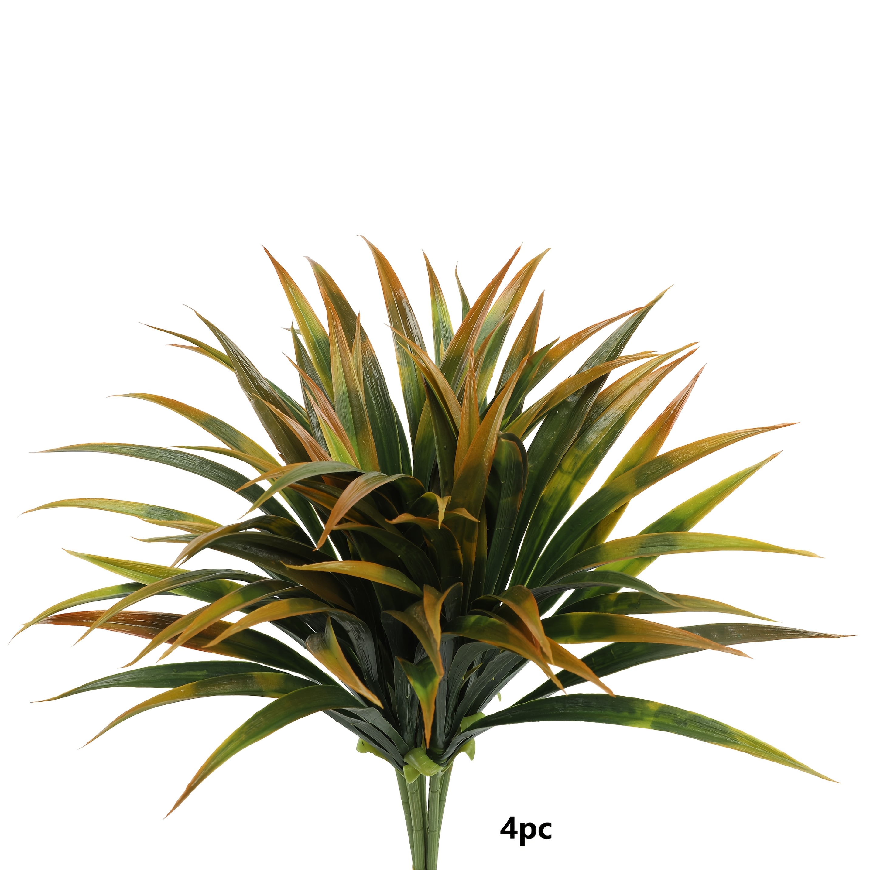 4pcs Artificial , Artificial Grass Plant Plant Decoration Partition Insert Gardening Decoration, Suitable For Porch, Garden, Office Realistic Plastic Leaves