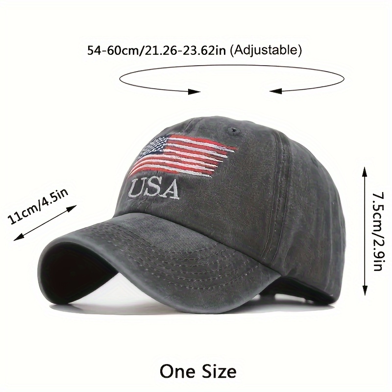 Cotton Casual Adjustable Embroidery Baseball Cap, With Curved Brim, For  Daily Wear And Outdoor Activities