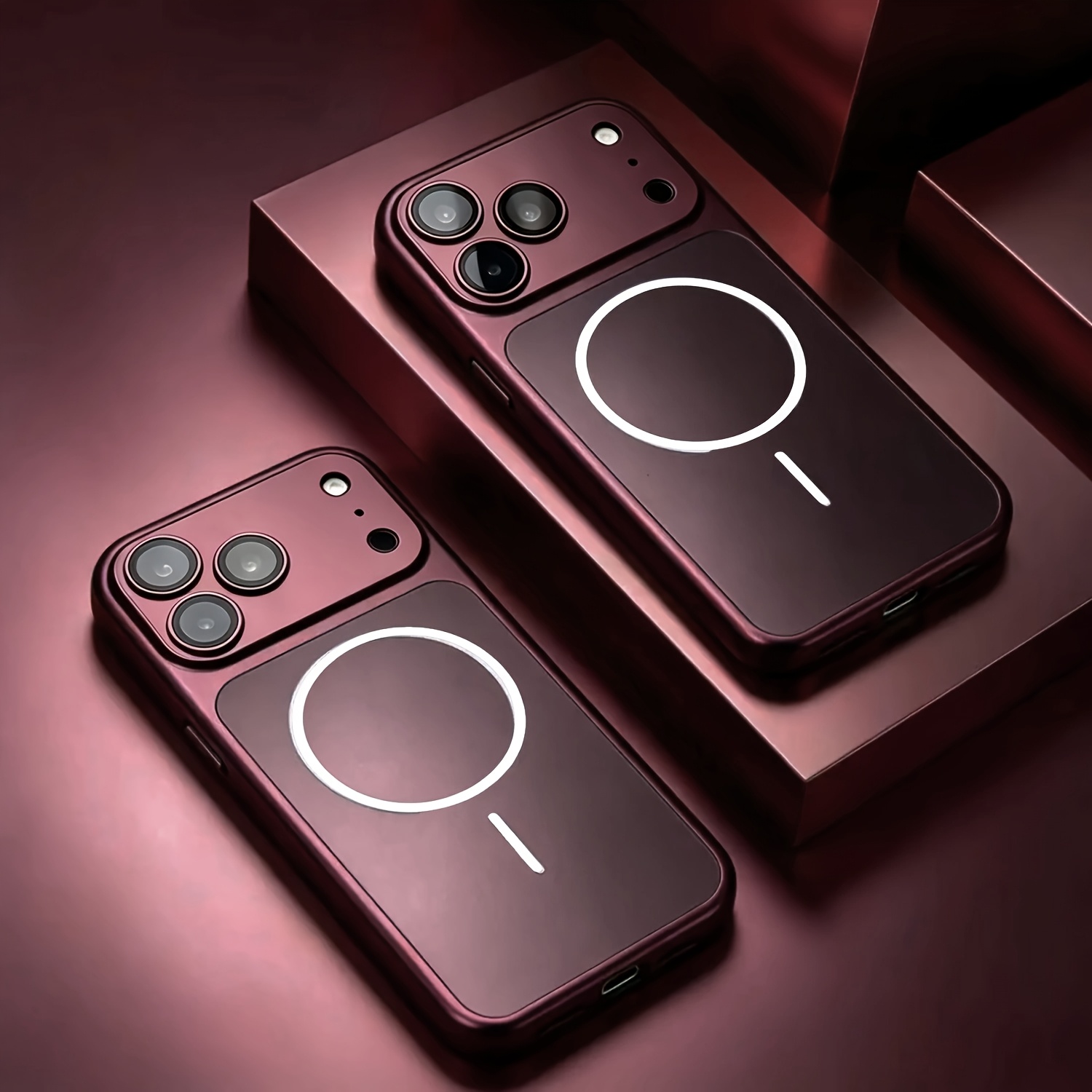 TEMU para Teléfono - para Teléfono: para iPhone 18 Pro Max Ultra Delgada Mate Magnética, Cubierta Anticaídas con Electrochapado, Compatible con Apple