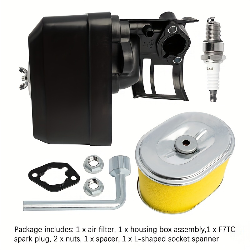 TEMU Air Filter Assembly Housing Cover Assy Compatible With Engine, Gx200 Fit For Gx140 Gx200u Engine Lawn Mower, Ct200u Bt200x Mini Bike, Replaces