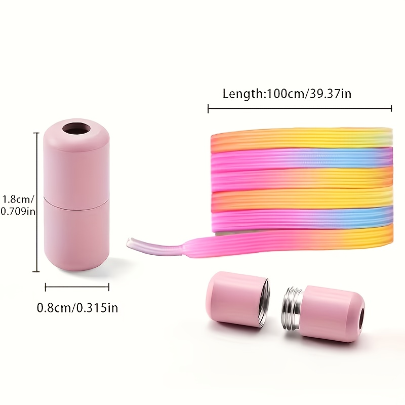 A Set Of Gradient No-tie Shoelaces With Magnetic Clips, Suitable For Sneakers, And Stylish