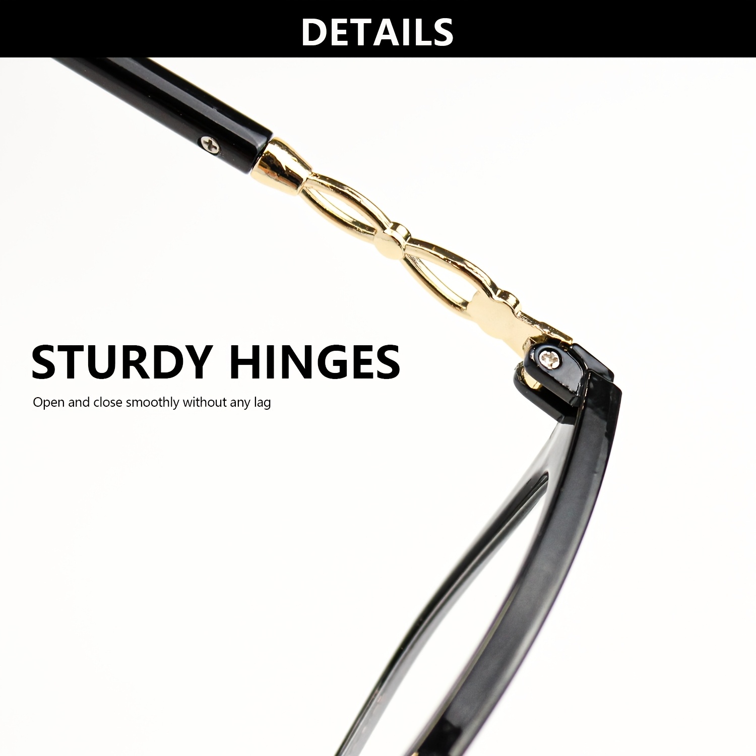 2pcs High-End Cat Eye Frame Reading Glasses Set