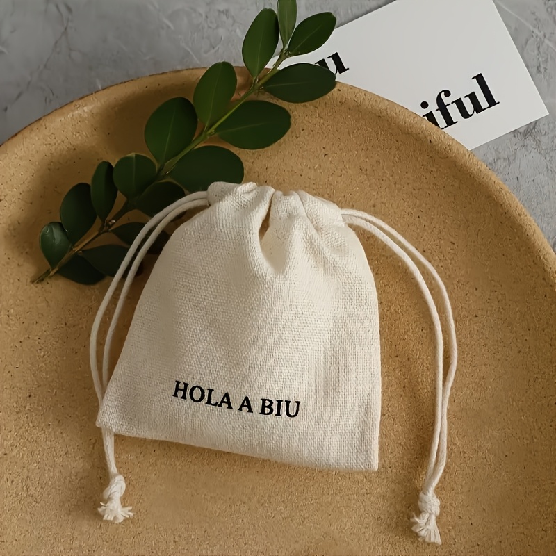 TEMU Regalo para Ella/Él Bolsa de Regalo Personalizada con Cordón - Diseño Personalizable, Estuche de Joyería Reutilizable, Adecuado para Navidad, ,