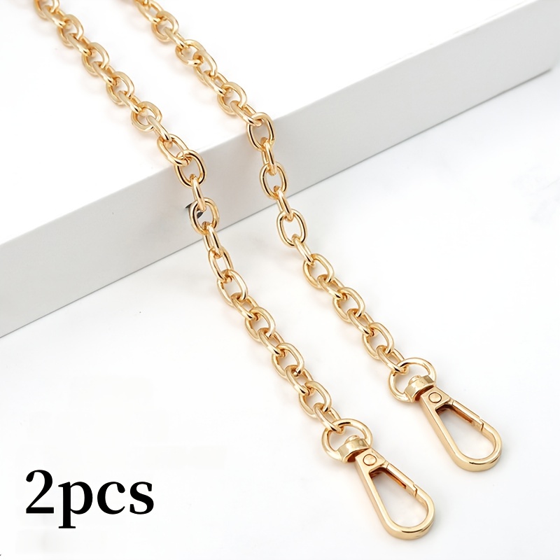 E-shop 2 Stück 100 cm Modische Metalltaschenkette Schultergurt Griff DIY Geldbörsenherstellung Zubehör, DIY Handtaschenketten Ersatzteile, DIY