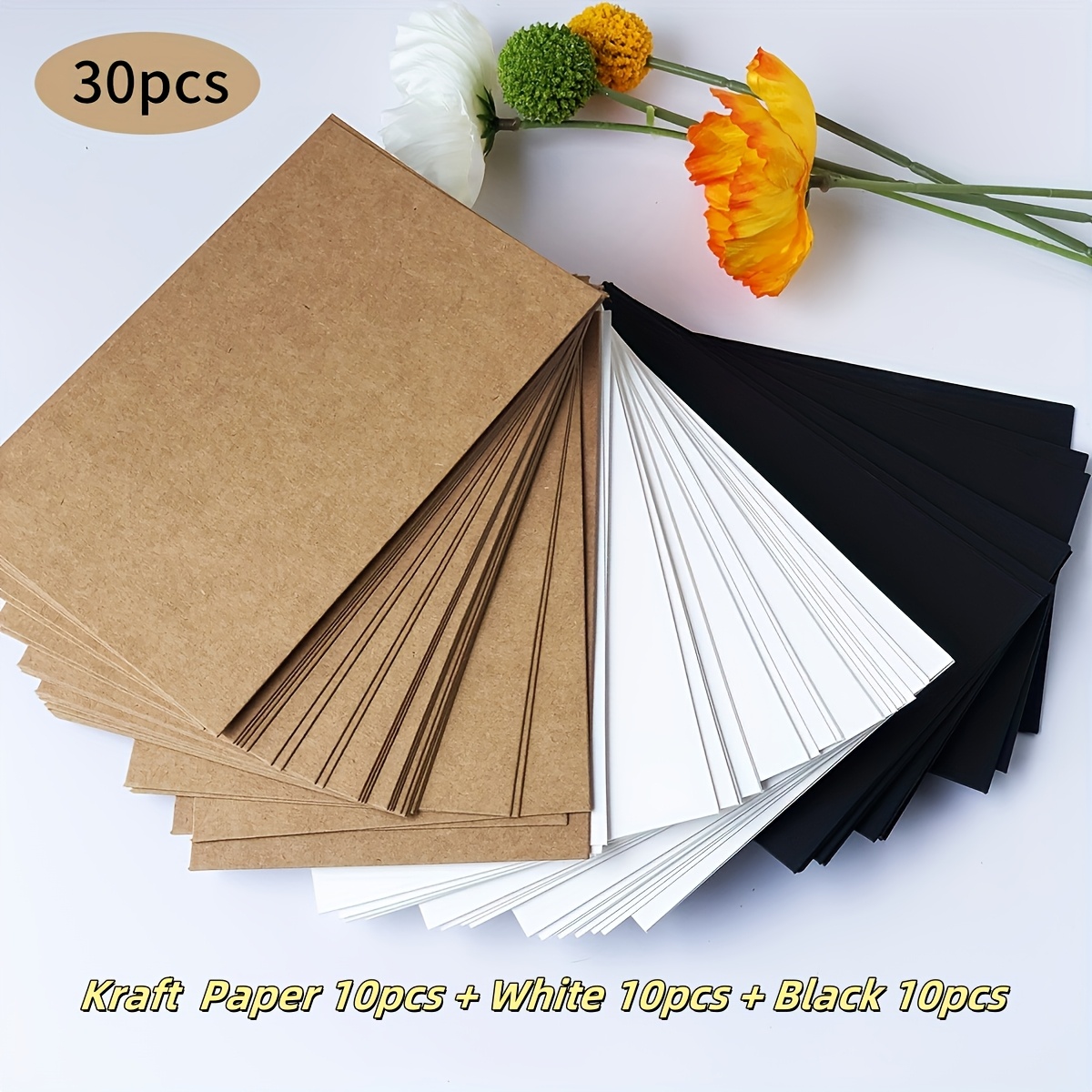 E-shop Werden Sie Kreativ mit diesen 30 Leeren Postkarten in 3 Farben und 4 Kartenarten - für DIY-Grußkarten und Scrapbooking